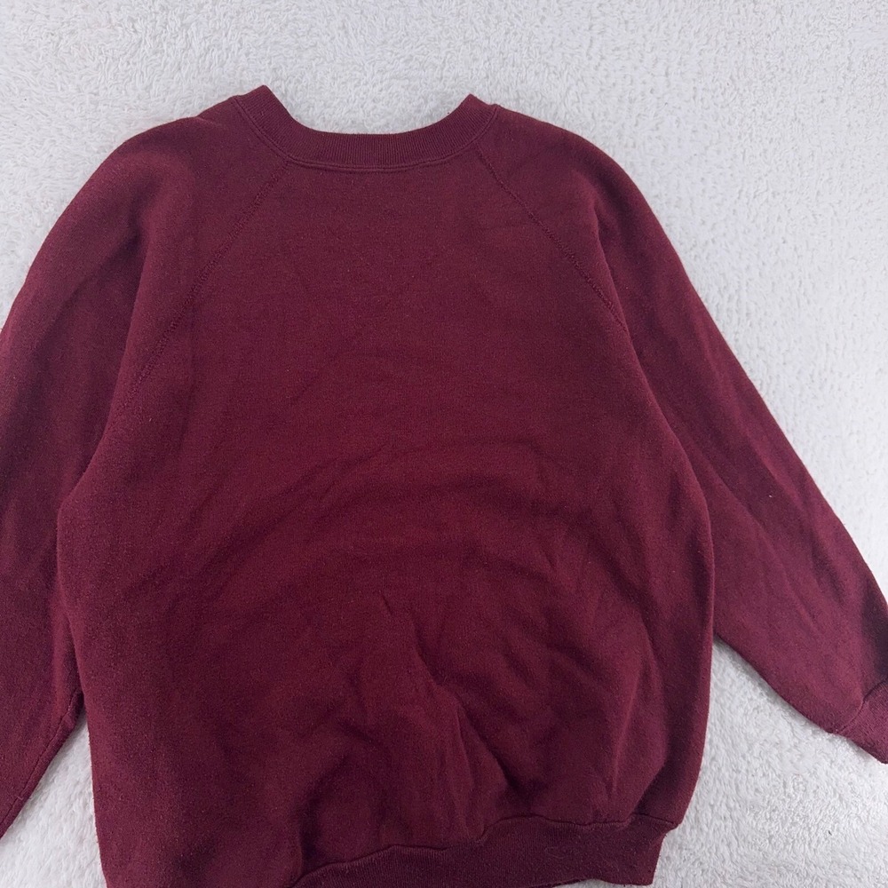vintage 90s BLANK BURGUNDY TULTEX‎ CREWNECK SWEATSHIRT MEDIUM